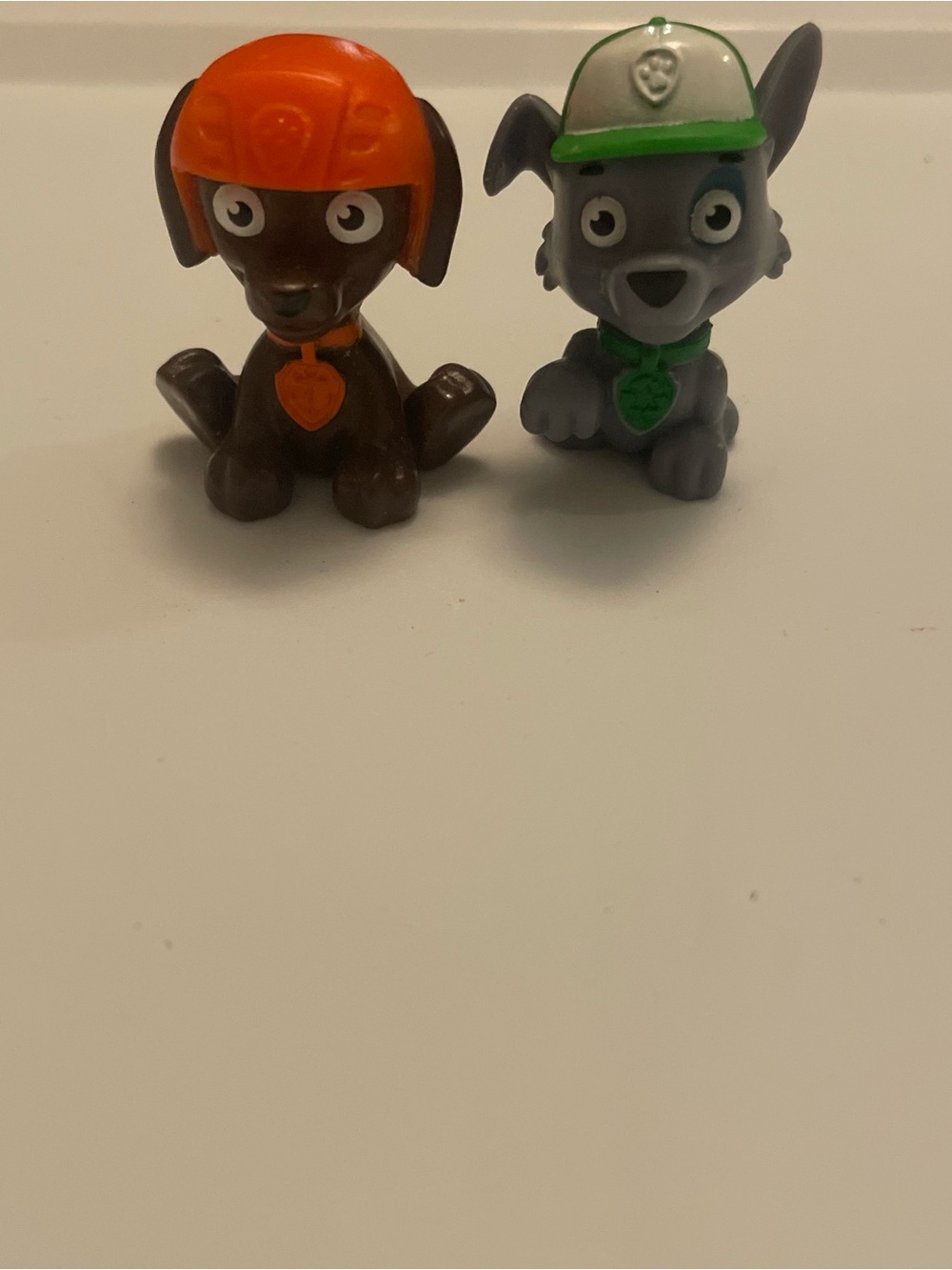 Paw patrol action figures Rocky and Zuma figurines